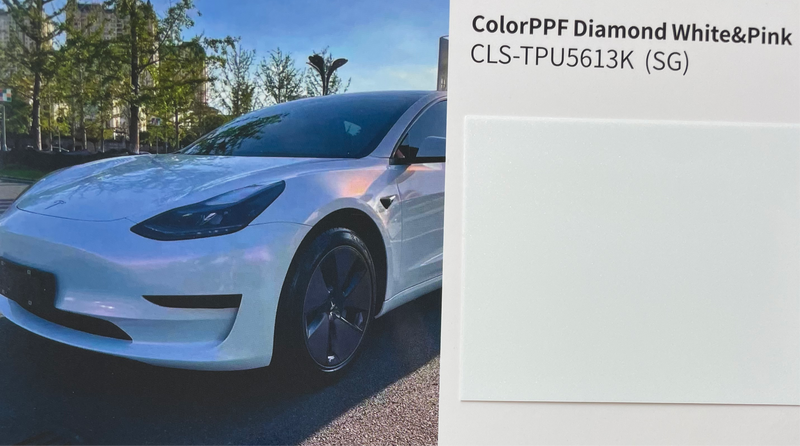 Emballage PPF Dry Diamond blanc à rose CLS-TPU5613(SG)