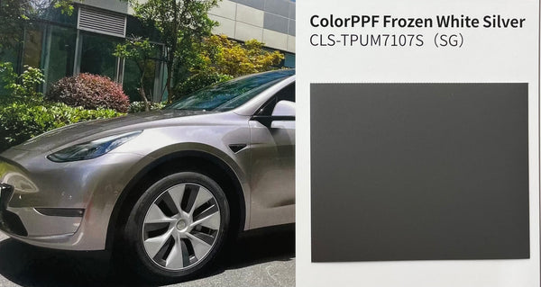 PPF Dry Frozen White Silver CLS-TPUM7107S(SG) Wrapping Opaco