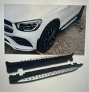 Pedane Mercedes Glc x253 c253 2015-2022 displayed on a white car with side view and product layout.
