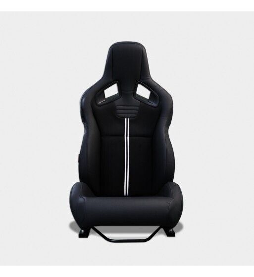 Coppia sedili sportivi Recaro Sportster CS senza logo alcantara pelle nero Gusci