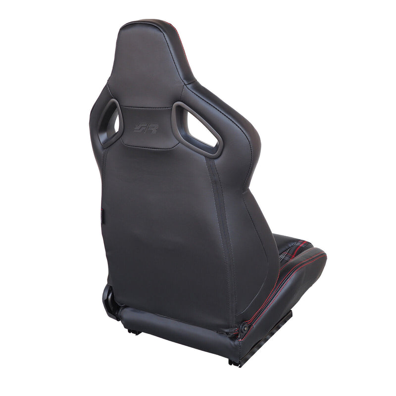 Coppia sedili sportivi reclinabili pelle tessuto scozzese replica Recaro gt golf