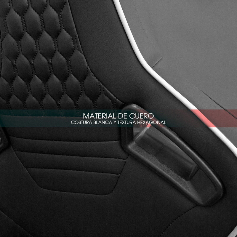 Coppia Sedili sportivi Recaro Replica avvolgenti auto pelle nera regolabili N745