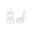 Coppia sedili sportivi reclinabili pelle tessuto scozzese replica Recaro gt golf