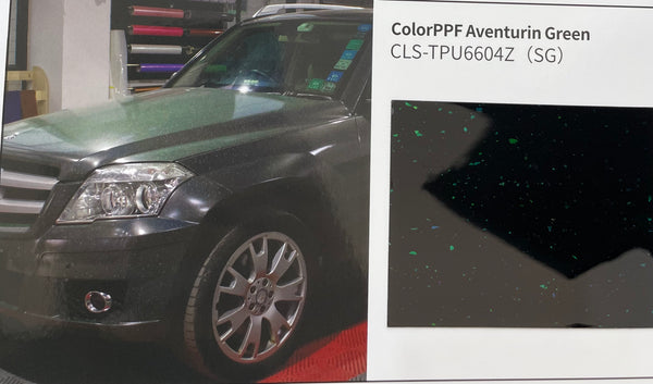 PPF Dry Black Flash Green CLS-TPU6604Z(SG) Wrapping