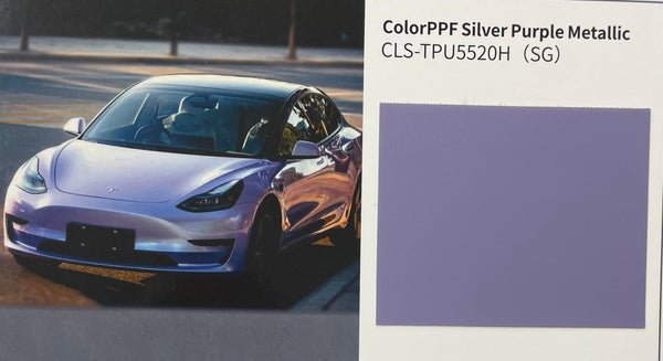 PPF Dry Silver Purple Metallic CLS-TPU5520H(SG) Wrapping