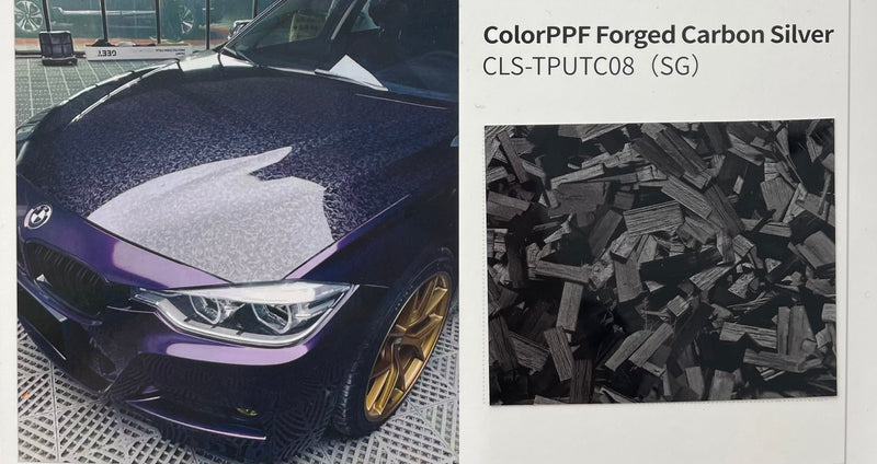 PPF Dry Forged Carbon Silver CLS-TPUTC08(SG) Wrapping