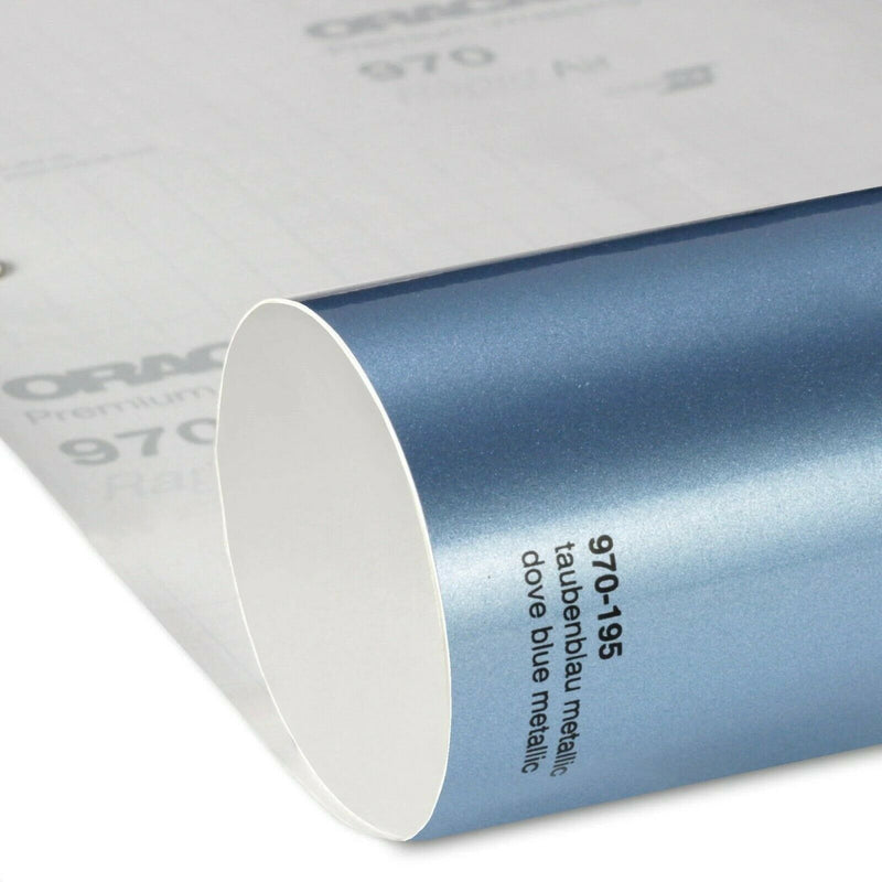 Oracal 970 195 Light Blue Metallic Wrapping Film Prof Gloss Car