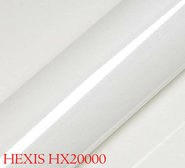 HEXIS HX20BLPB Film d'emballage pour voiture Blanc brillant pailleté 