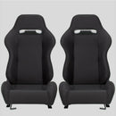 Sedile sportivo avvolgente auto in tessuto nero N101 DX