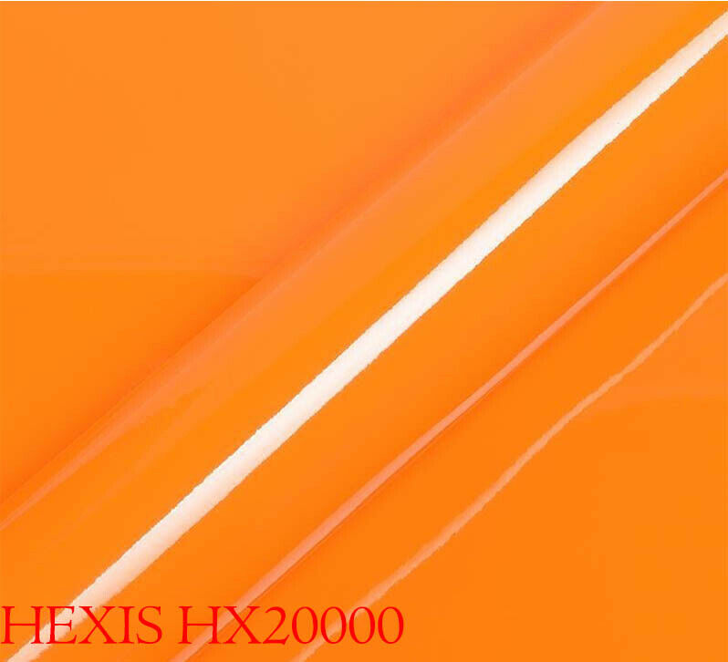 HEXIS HX20495B Film d'emballage de voiture orange urbain brillant 