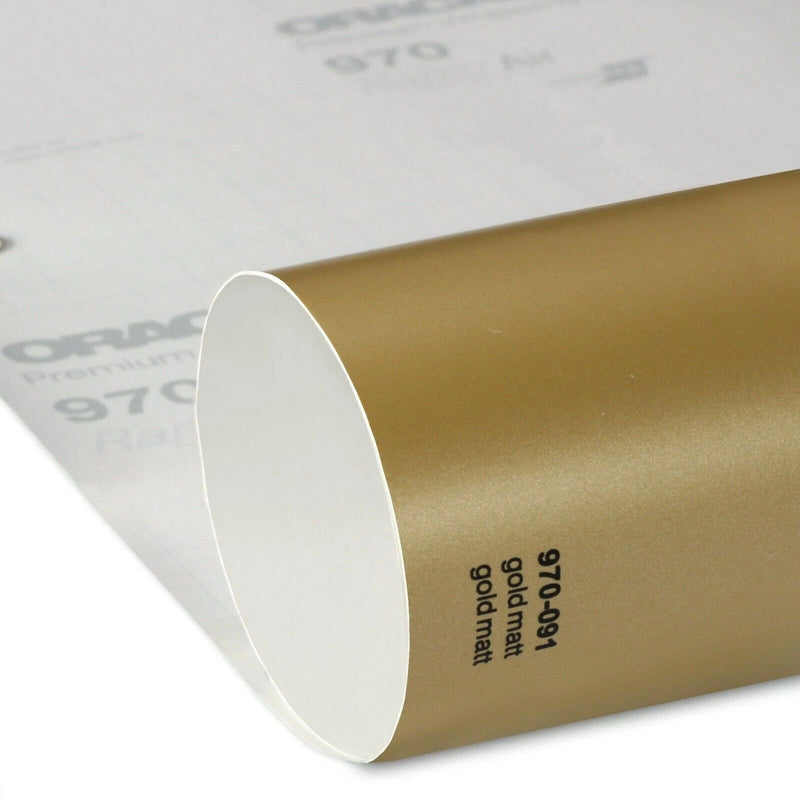 Oracal 970 091 Matt Metallic Gold Professional Wrapping Film 