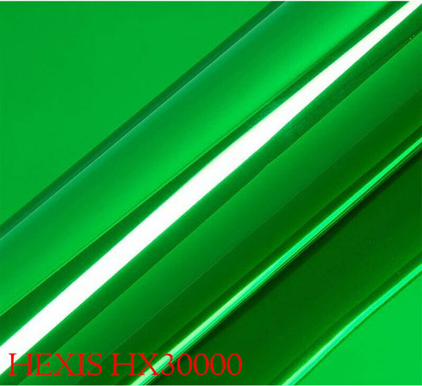 HEXIS HX30SCH04B Car Wrapping Film Glossy Green Chrome 