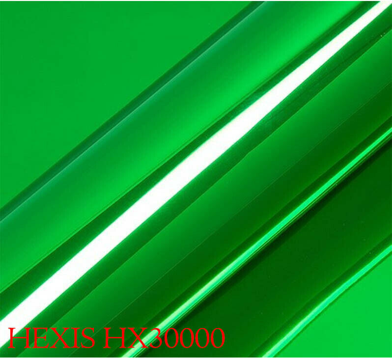 HEXIS HX30SCH04B Film d'emballage pour voiture Vert brillant chromé 