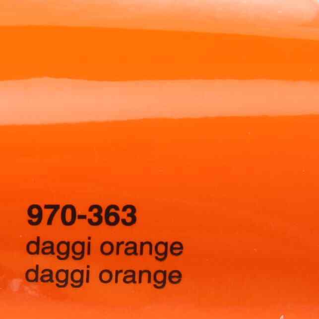 Oracal 970 363 Orange Daggi Film d'emballage de voiture brillant professionnel 