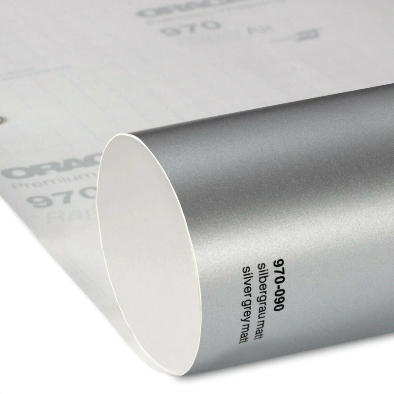 Oracal 970 090 Silver Gray Metallic Matt Professional Wrapping Film 