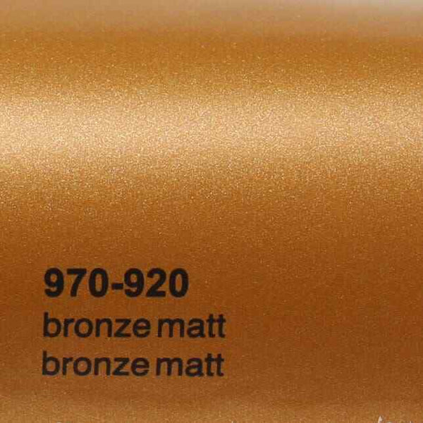 Oracal 970 920 Film d'emballage professionnel en bronze métallisé mat pour voiture 