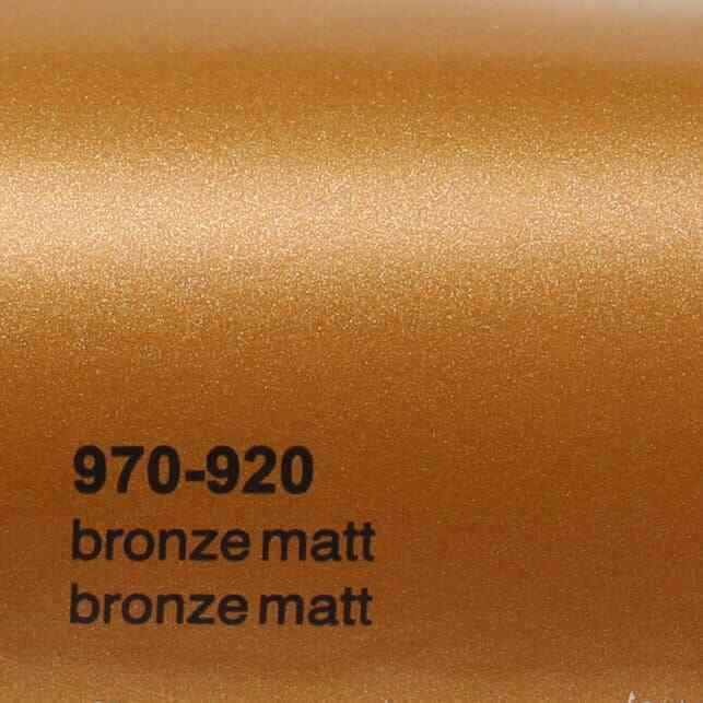 Oracal 970 920 Bronzo Metallizzato Opaco Pellicola Wrapping Professionale Auto