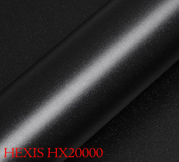 HEXIS HX20NEPM Film d'emballage de voiture noir ébène mat scintillant 