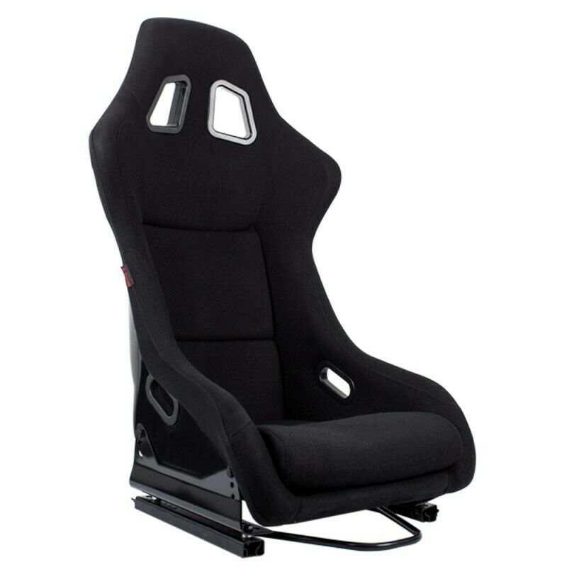 Pair of FK-like sports bucket seats for cars, black canvas N085 right/left 