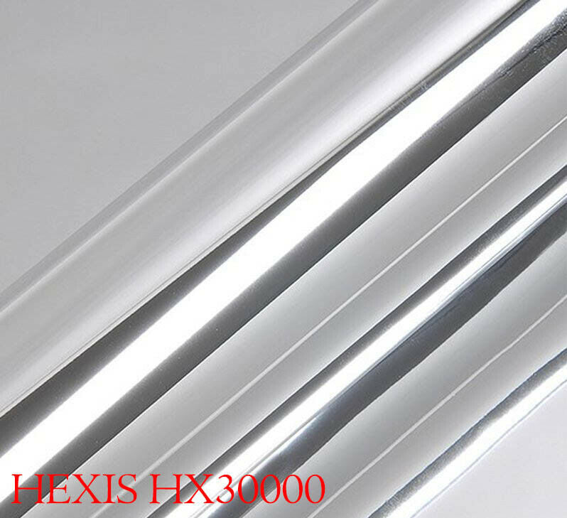 HEXIS HX30SCH01B Car Wrapping Film Shiny Chrome Silver 