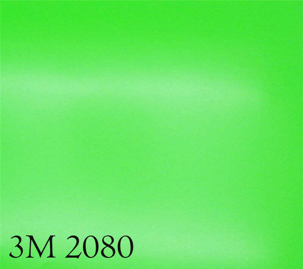 3M 2080 S196 Film d'emballage pour voiture Vert pomme satiné professionnel repositionnable 