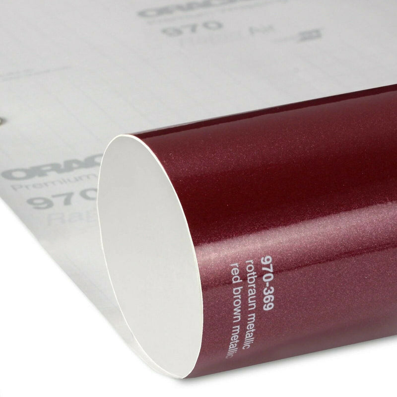 Oracal 970 369 Brown Metallic Red Profes Gloss Car Wrapping Film 