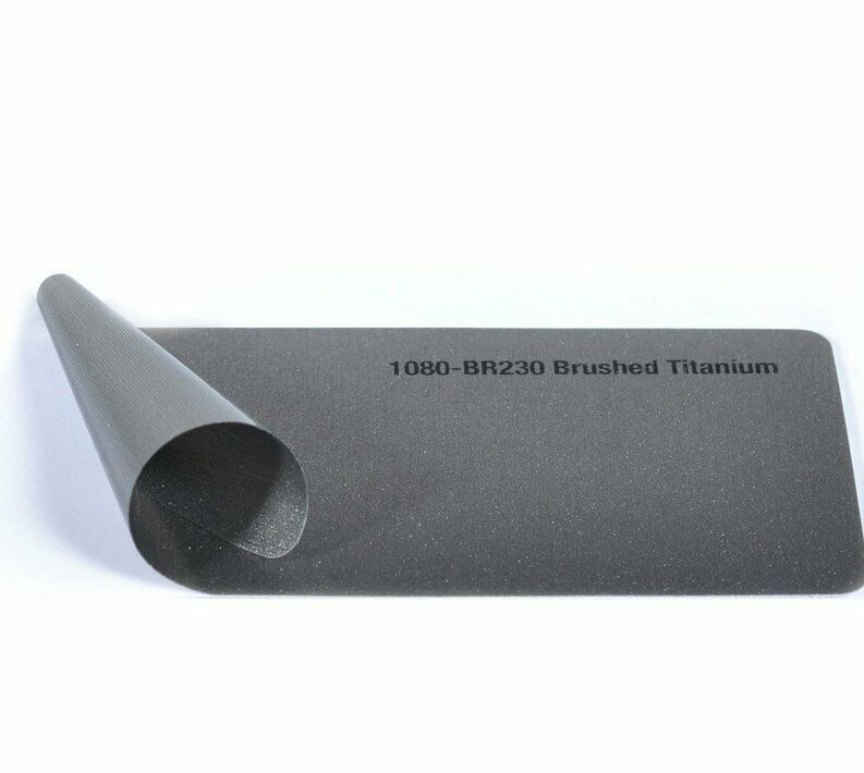 3M 2080 BR230 Car Wrapping Film Brushed Titanium Gray Repositioning 