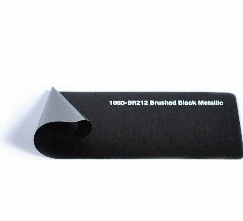 3M 2080 BR212 Pellicola Car Wrapping Nero Spazzolato Metallizzato Riposizionabil