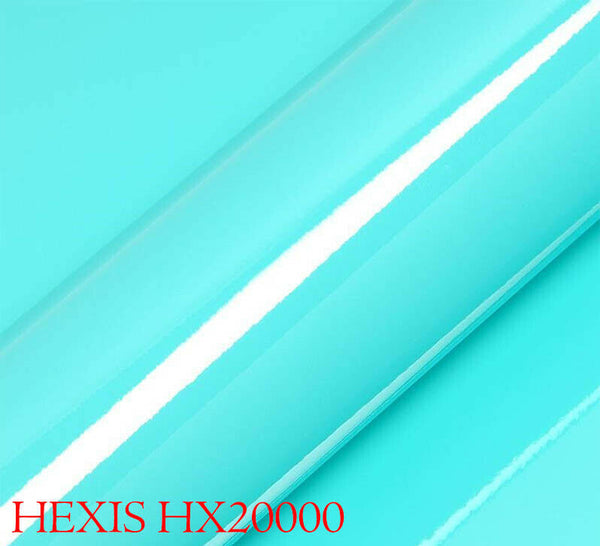 HEXIS HX20BTIB Car Wrapping Film Glossy Turquoise Blue 