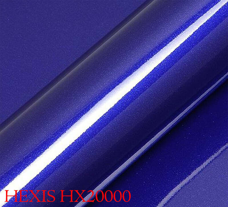 HEXIS HX20P005B Film Emballage Voiture Brillant Bleu Triton 