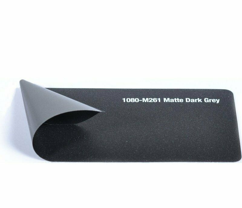 3M 2080 M261 Pellicola Car Wrapping Grigio Scuro Antracite Opaco Riposizionabile