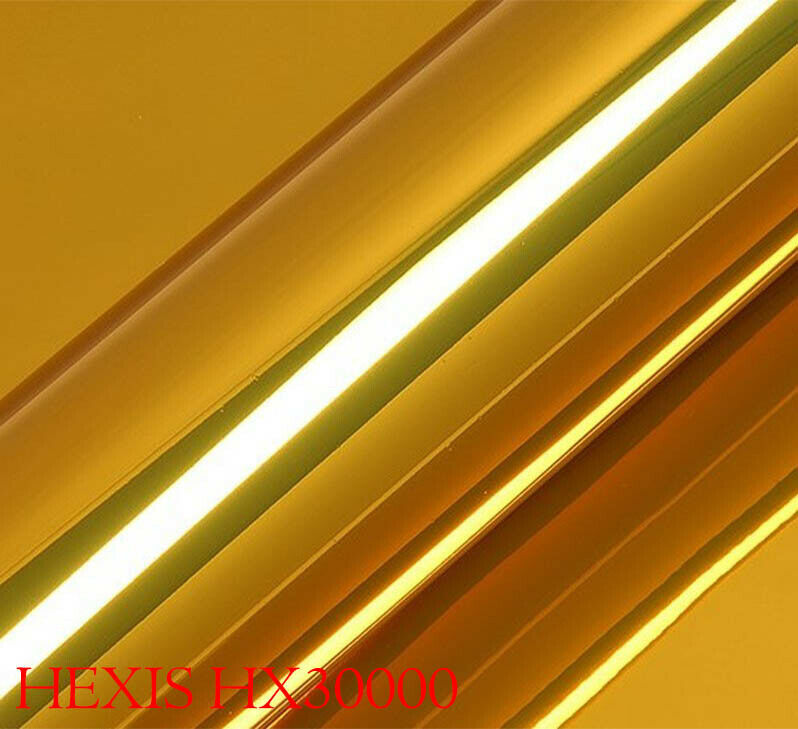 HEXIS HX30SCH07B Car Wrapping Film Shiny Gold Chrome 