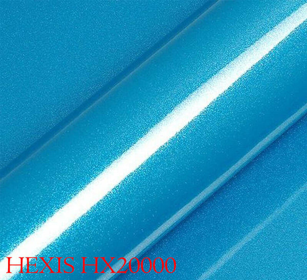 HEXIS HX20BFJB Car Wrapping Film Blue Turquoise Fjord Gloss