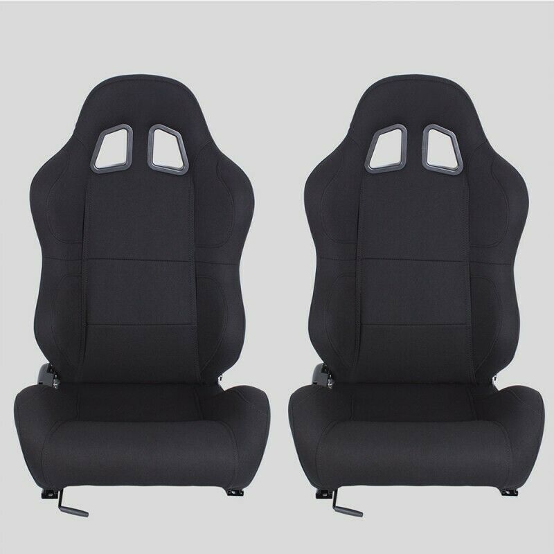 Sports bucket car seat in black fabric N100 DX 