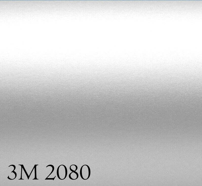 3M 2080 S120 Film d'emballage pour voiture en aluminium blanc satiné métallisé 