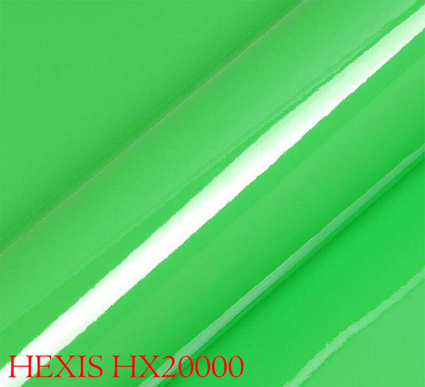 HEXIS HX20375B Film d'emballage de voiture vert clair brillant 