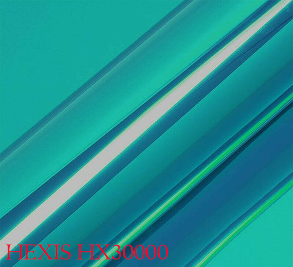 HEXIS HX30SCH11B Car Wrapping Film Light Blue Glossy Chrome