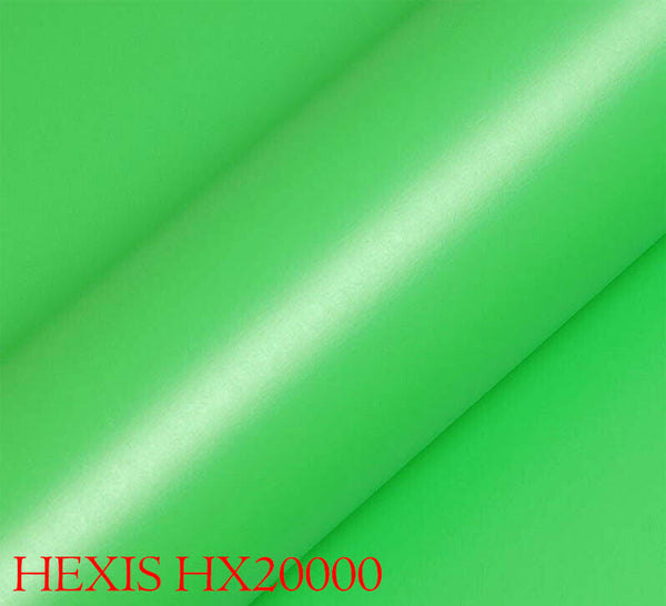 HEXIS HX20375M Film d'emballage de voiture vert clair mat 