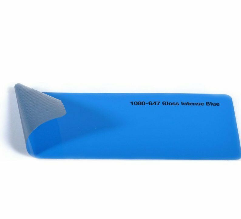 3M 2080 G47 Car Wrapping Film Intense Blue Gloss with transparent protection 