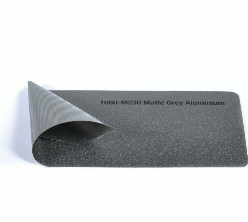 3M 2080 M230 Pellicola Car Wrapping Grigio Alluminio Opaco Riposizionabile