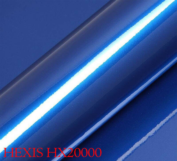 HEXIS HX20905B Film d'emballage pour voiture Bleu nuit métallisé brillant 