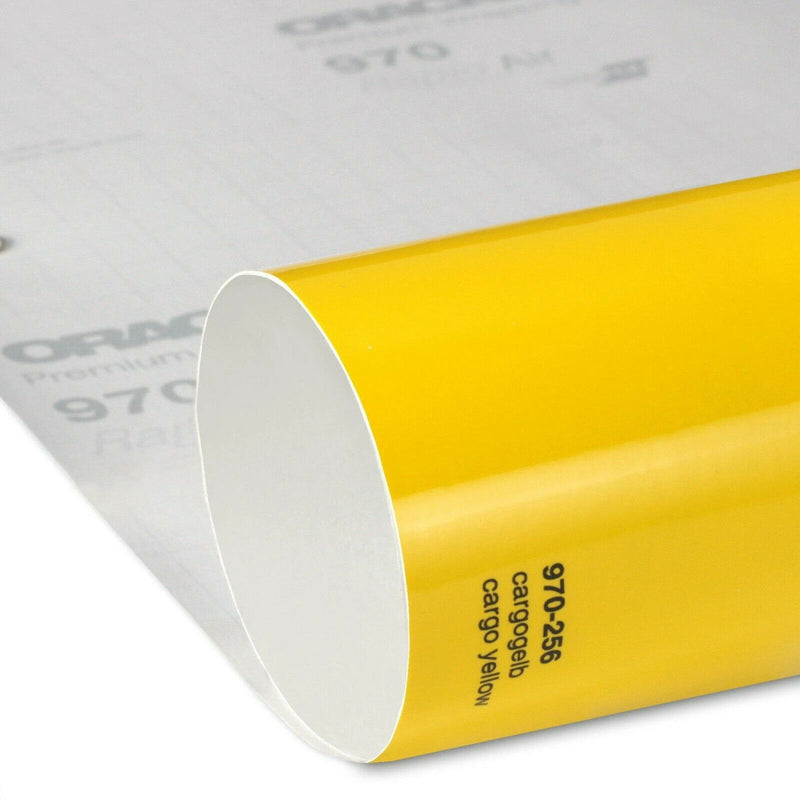 Oracal 970 256 Yellow Cargo Professional Gloss Car Wrapping Film 