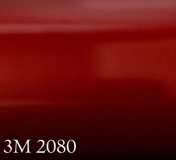 3M 2080 SP273 Film d'emballage de voiture Vampire Rouge Satin Repositionnable Prof 