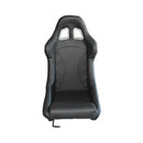 Coppia Sedili sportivi avvolgenti per auto simil FX pelle nera N080 dx/sx