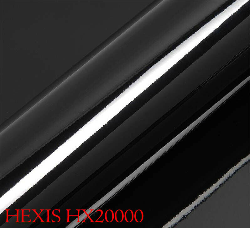 HEXIS HX20889B Film d'emballage de voiture noir carbone brillant 