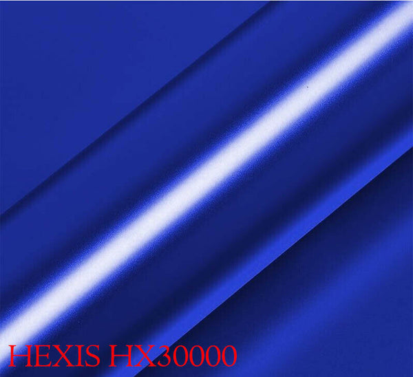 HEXIS HX30SCH05S Car Wrapping Film Blue Satin Chrome 