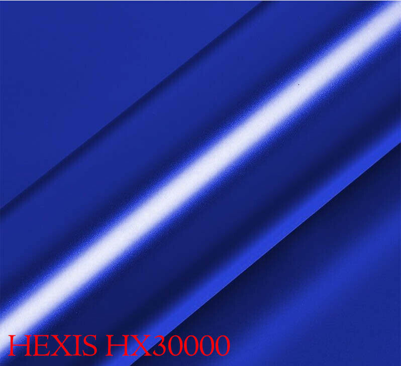 HEXIS HX30SCH05S Film d'emballage pour voiture Bleu Satiné Chrome 