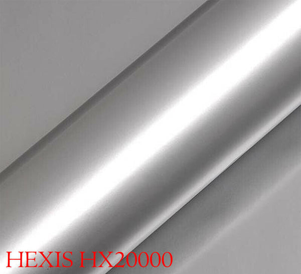 HEXIS HX20877B Car Wrapping Film Glossy Silver Grey 