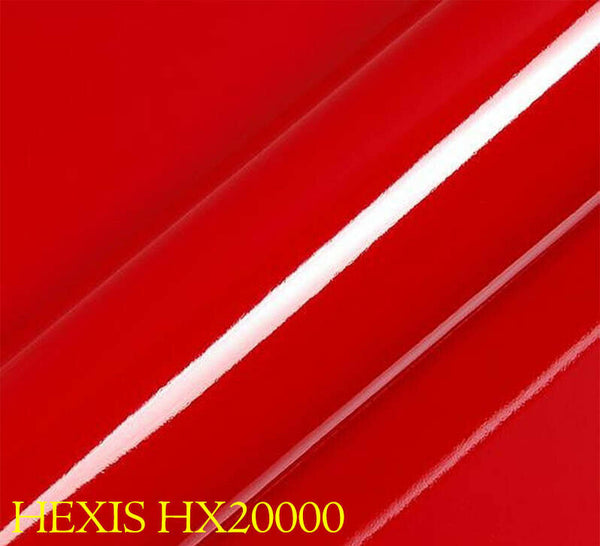 HEXIS HX20200B Film d'emballage de voiture rouge sang brillant 