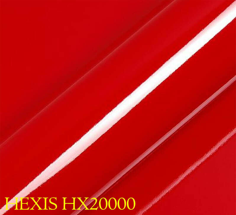 HEXIS HX20200B Film d'emballage de voiture rouge sang brillant 